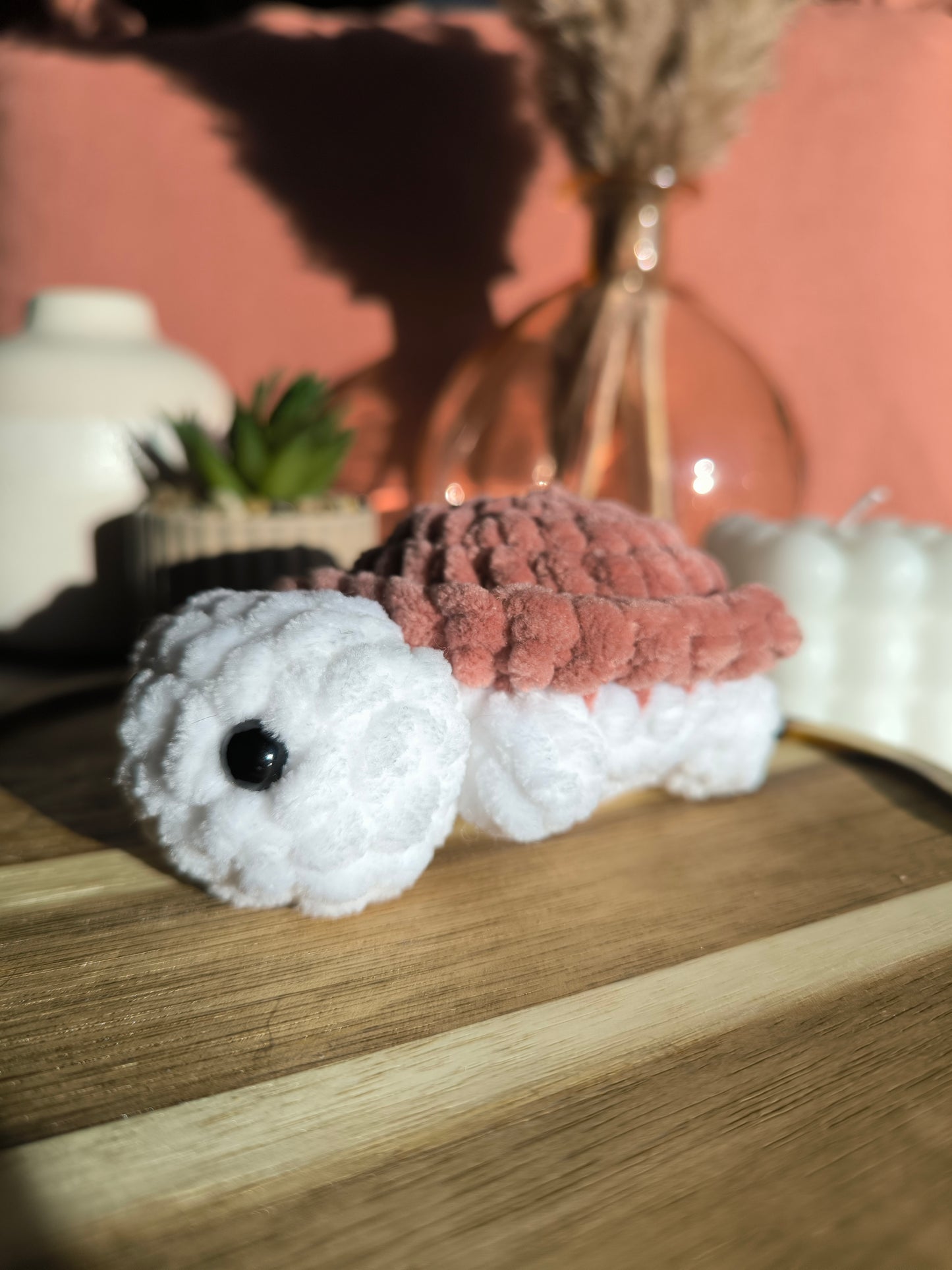 Tortue pilou pilou - création au crochet