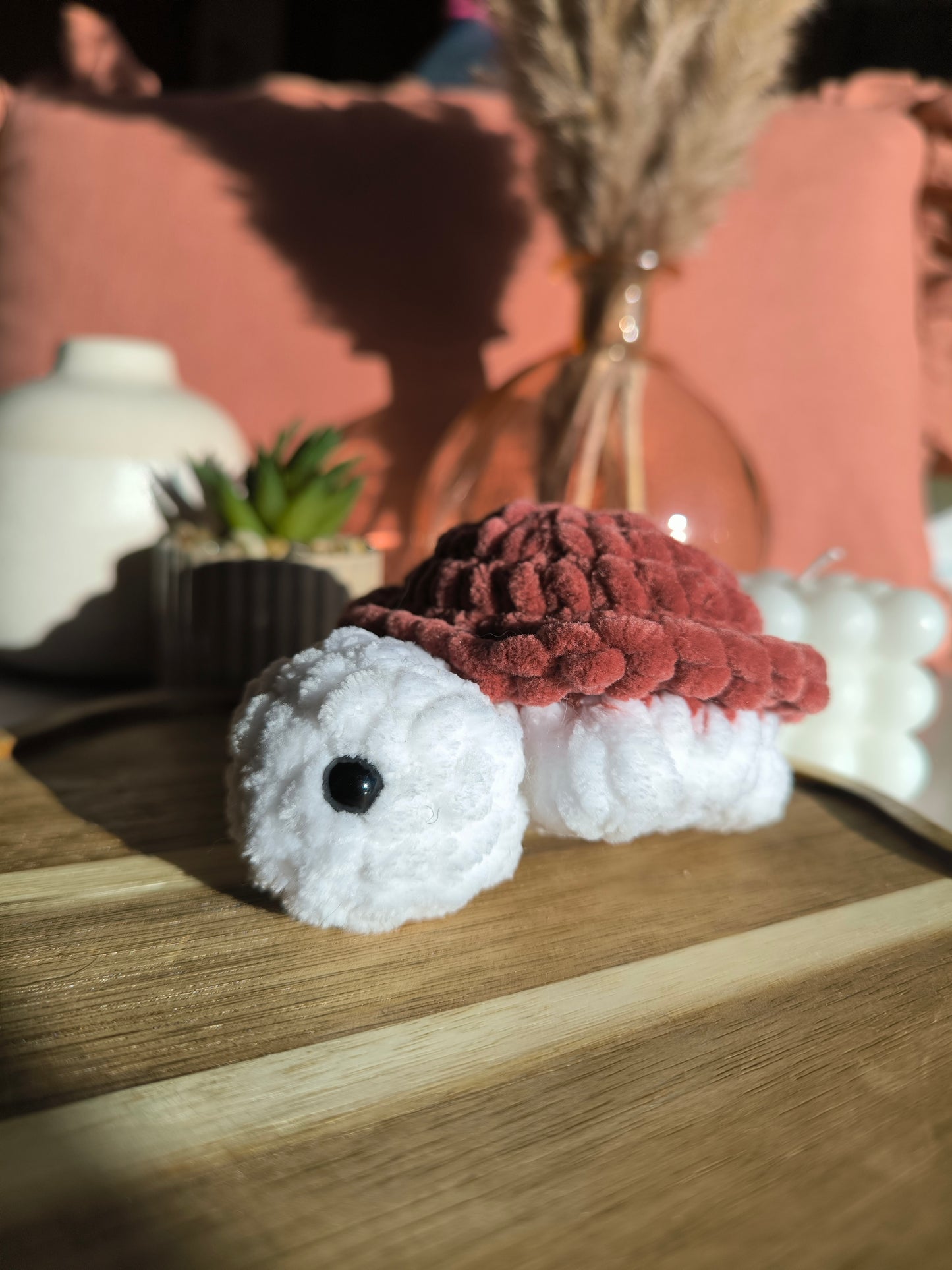 Tortue pilou pilou - création au crochet